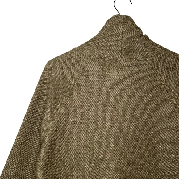 NEW Aerie Snowday Olive Green Mock Waffle Knit Women’s Hoodie Sweatshirt Sz S - Picture 9 of 11